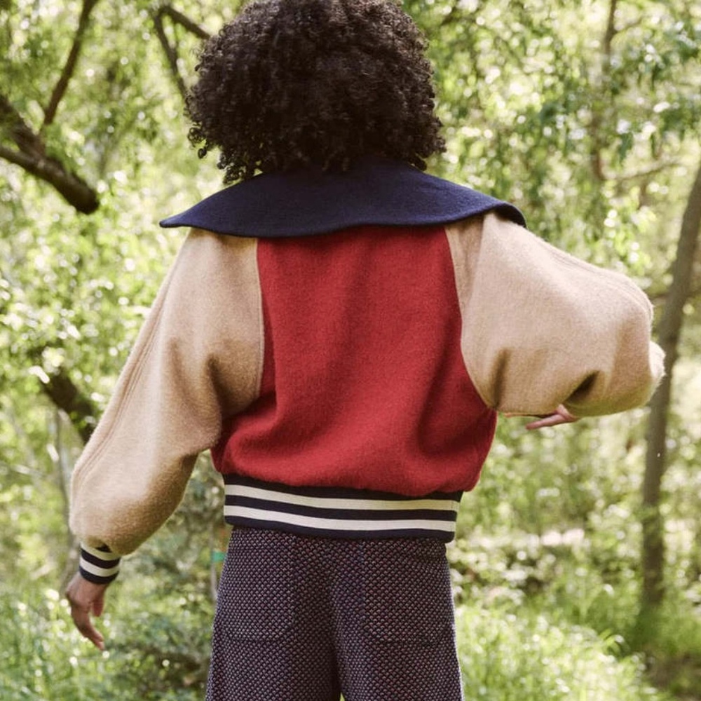 The Great. Baseball Bomber Jacket Sz 1/S Worn Once - Picture 8 of 10